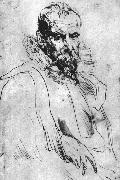 DYCK, Sir Anthony Van Portrait of Pieter Bruegel the Younger dfg oil painting